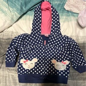 Carters 12 Month Navy Polkadot Jacket